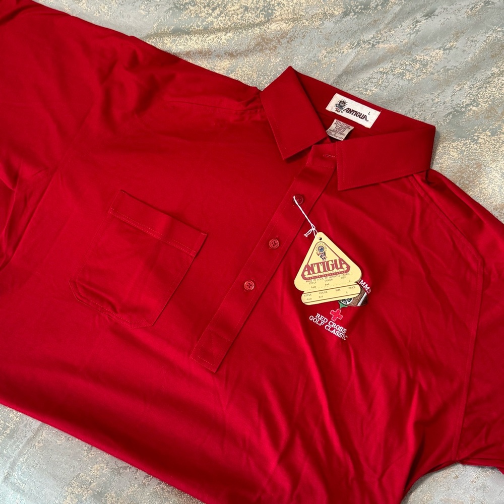 Antigua Mens Polo Golf Shirt - Phil Simms